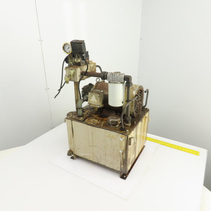 Nachi VDR-1B-1A3-E22 11 Gallon 2.2kW Hydraulic Power Unit 200-220V 3PH 7.9GPM