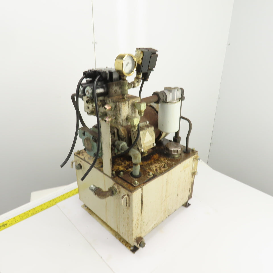 Nachi VDR-1B-1A3-E22 11 Gallon 2.2kW Hydraulic Power Unit 200-220V 3PH 7.9GPM