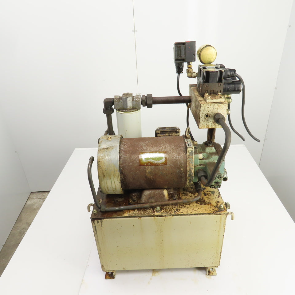 Nachi VDR-1B-1A3-E22 11 Gallon 2.2kW Hydraulic Power Unit 200-220V 3PH 7.9GPM
