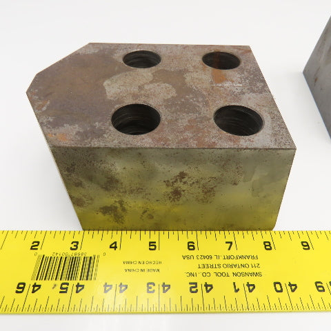 4-1/4"x 5-5/8"x 3-1/4" Tall Lathe Chuck Soft Jaws Lot Of 3