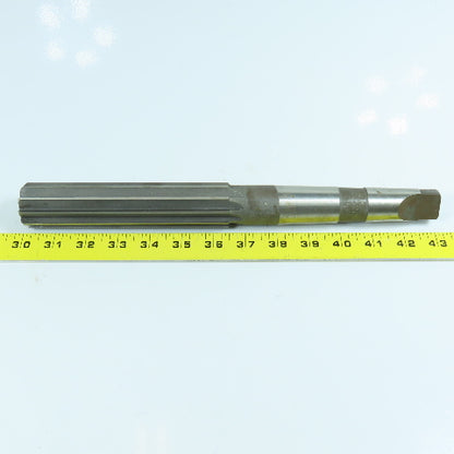 MR & T Co 1-7/16" Chucking Reamer Straight 10 Flute MT4 Shank 6-3/8" LOC 13" OAL