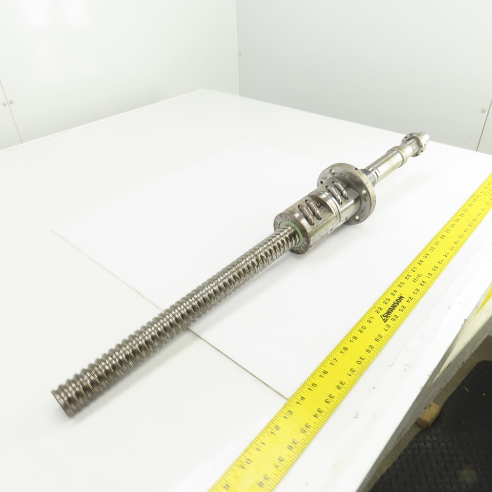 40mm Single Start 10mm Pitch Ball Screw & Nut 19-1/2" Screw Length 35-3/8" OAL