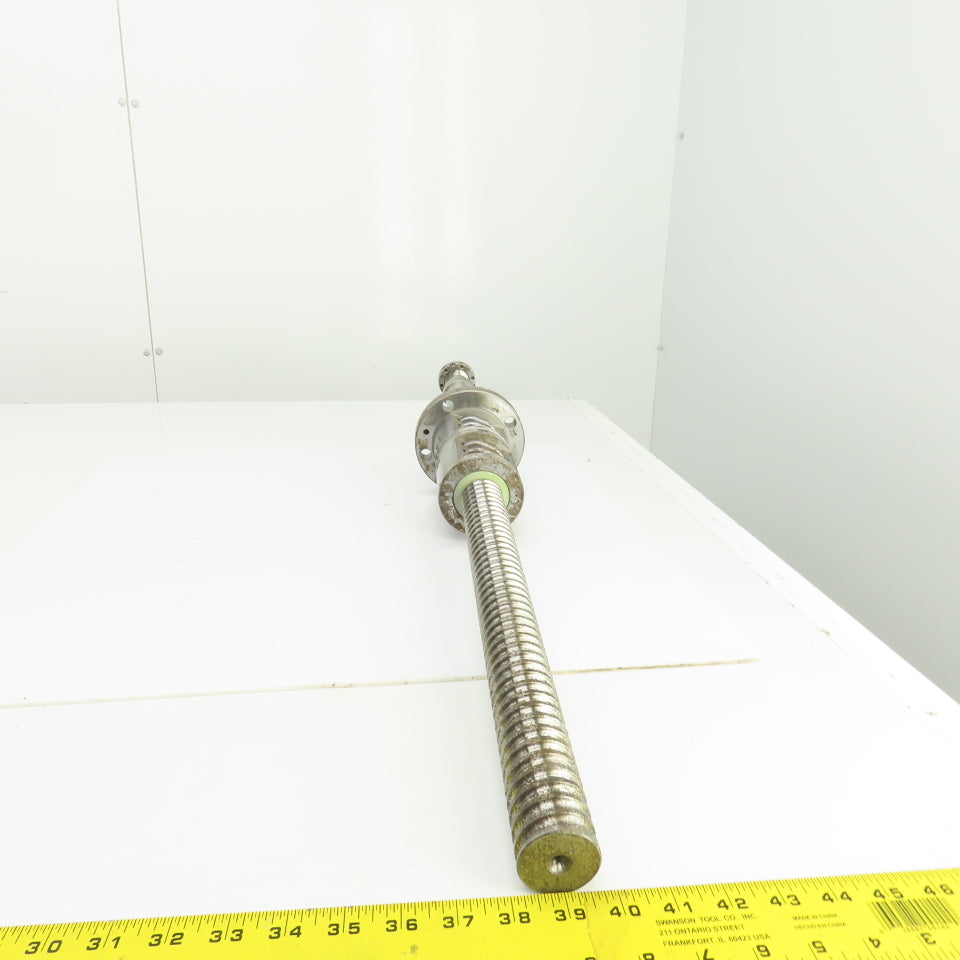 40mm Single Start 10mm Pitch Ball Screw & Nut 19-1/2" Screw Length 35-3/8" OAL