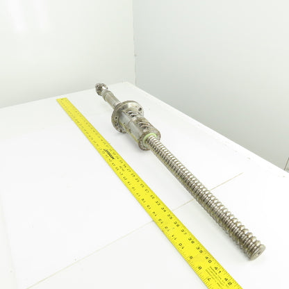 40mm Single Start 10mm Pitch Ball Screw & Nut 19-1/2" Screw Length 35-3/8" OAL