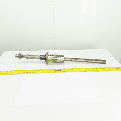 40mm Single Start 10mm Pitch Ball Screw & Nut 19-1/2" Screw Length 35-3/8" OAL