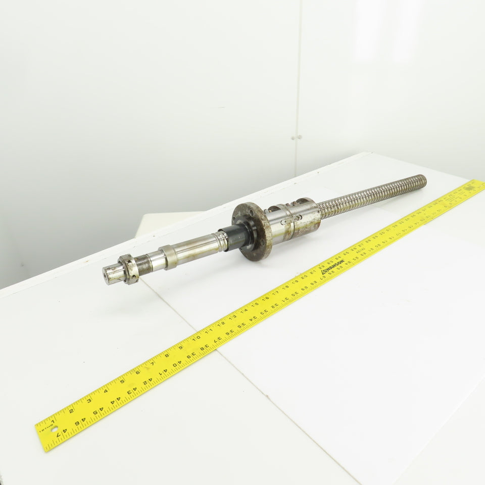 40mm Single Start 10mm Pitch Ball Screw & Nut 19-1/2" Screw Length 35-3/8" OAL