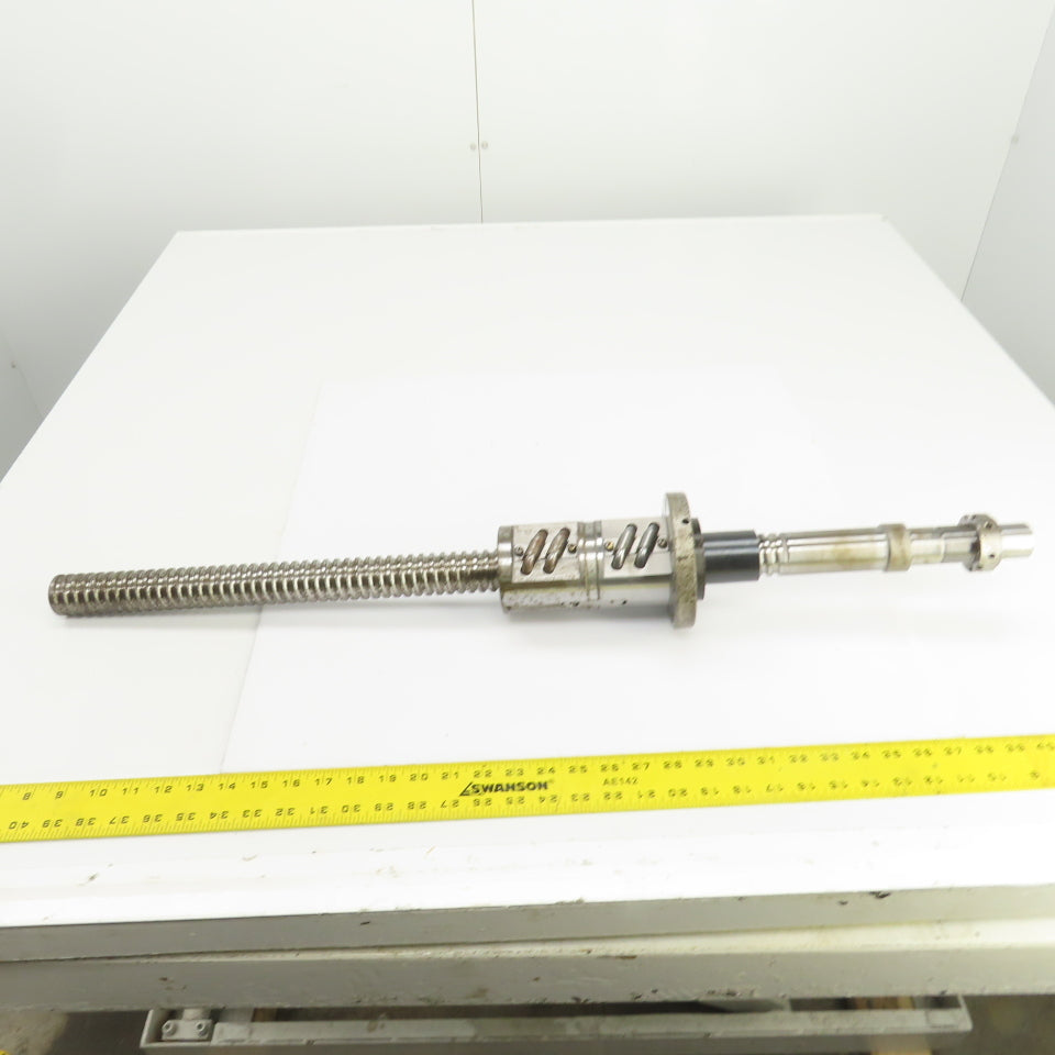 40mm Single Start 10mm Pitch Ball Screw & Nut 19-1/2" Screw Length 35-3/8" OAL