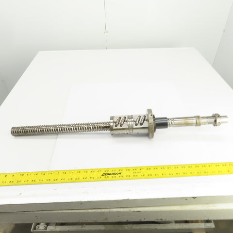 40mm Single Start 10mm Pitch Ball Screw & Nut 19-1/2" Screw Length 35-3/8" OAL