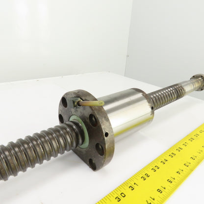 40mm Single Start 10.5mm Pitch Ball Screw & Nut 31-3/4" Screw Length 49-1/4" OAL