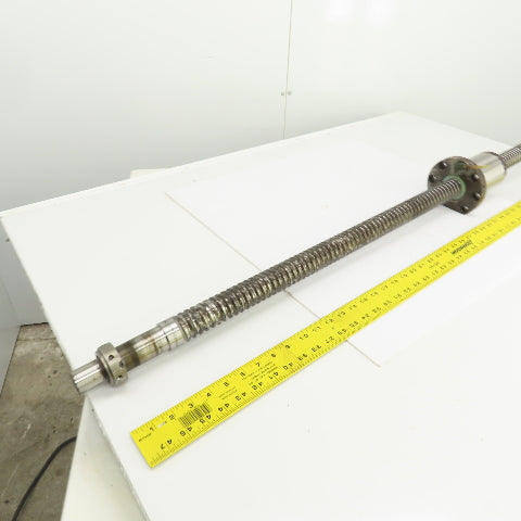 40mm Single Start 10.5mm Pitch Ball Screw & Nut 31-3/4" Screw Length 49-1/4" OAL