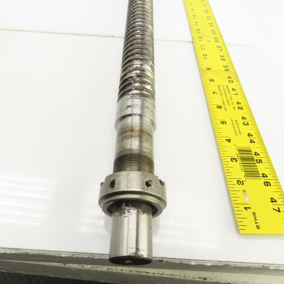 40mm Single Start 10.5mm Pitch Ball Screw & Nut 31-3/4" Screw Length 49-1/4" OAL
