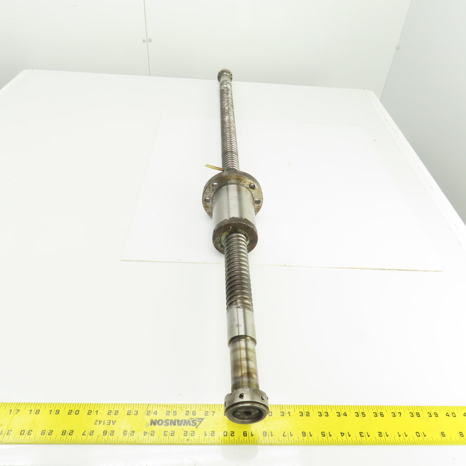 40mm Single Start 10.5mm Pitch Ball Screw & Nut 31-3/4" Screw Length 49-1/4" OAL