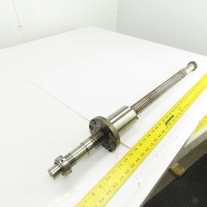 NSK 40mm Single Start 9mm Pitch Ball Screw & Nut 24-3/4" Screw Length 35" OAL