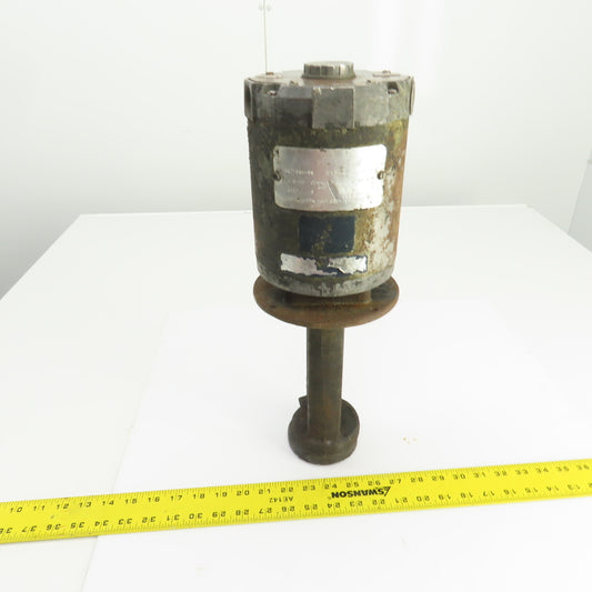 1/8HP Vertical Coolant Pump 8-3/4" Depth 208-230/460V 3PH 2850RPM 60HZ NO TAG