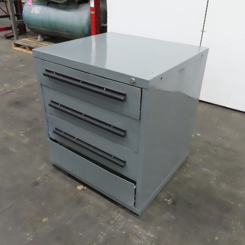 Equipto 30" x 27-3/4" x 33" Tall 4 Drawer Tool Parts Shop Storage Cabinet