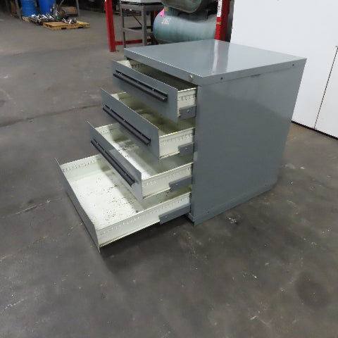Equipto 30" x 27-3/4" x 33" Tall 4 Drawer Tool Parts Shop Storage Cabinet