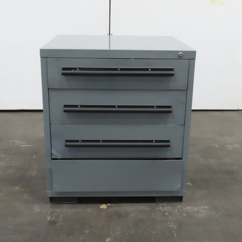 Equipto 30" x 27-3/4" x 33" Tall 4 Drawer Tool Parts Shop Storage Cabinet