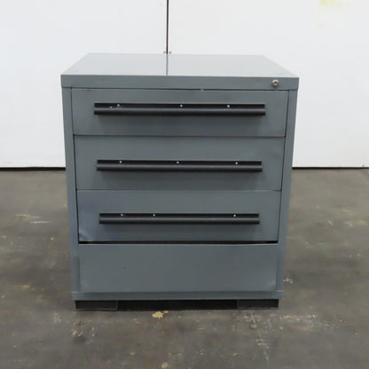 Equipto 30" x 27-3/4" x 33" Tall 4 Drawer Tool Parts Shop Storage Cabinet