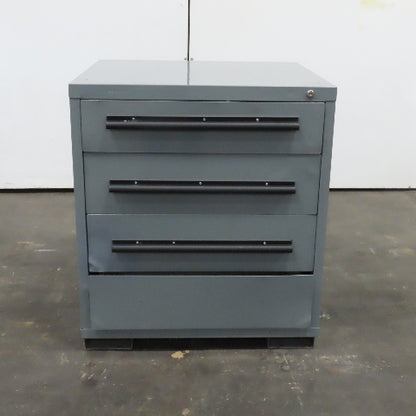 Equipto 30" x 27-3/4" x 33" Tall 4 Drawer Tool Parts Shop Storage Cabinet