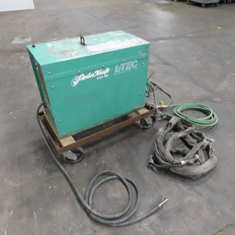 L-Tec Heliarc H-250HF 250V 1Ph AC/DC TIG Welding Power Supply On Casters