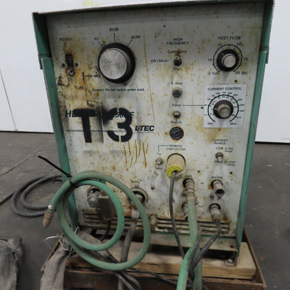 L-Tec Heliarc H-250HF 250V 1Ph AC/DC TIG Welding Power Supply On Casters