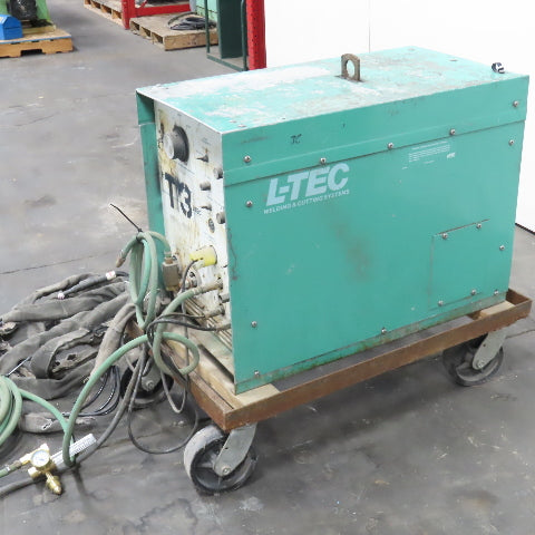 L-Tec Heliarc H-250HF 250V 1Ph AC/DC TIG Welding Power Supply On Casters