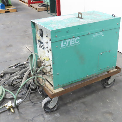 L-Tec Heliarc H-250HF 250V 1Ph AC/DC TIG Welding Power Supply On Casters