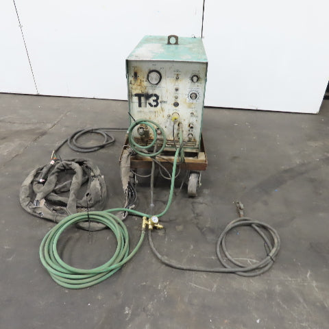 L-Tec Heliarc H-250HF 250V 1Ph AC/DC TIG Welding Power Supply On Casters