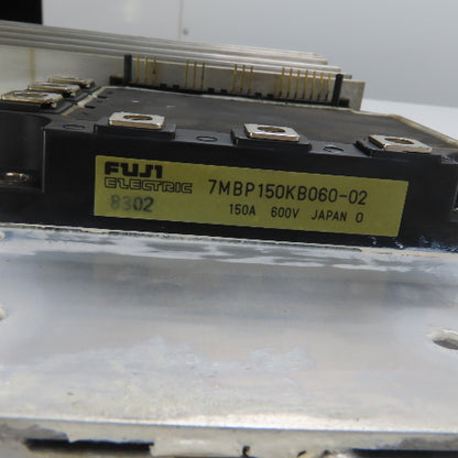 Fuji 7MBP150KB060-02 Module 150A 600V W/Showa Aluminum Heat Sink 10-1/2" x 3"