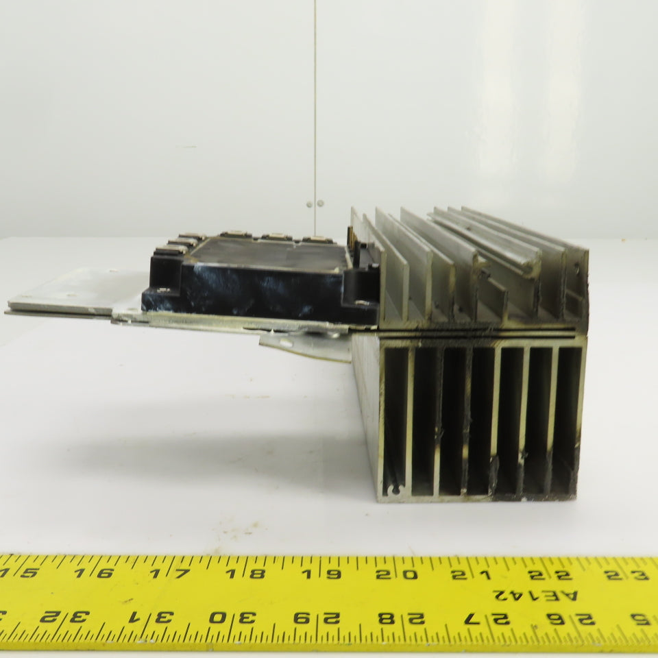 Fuji 7MBP150KB060-02 Module 150A 600V W/Showa Aluminum Heat Sink 10-1/2" x 3"