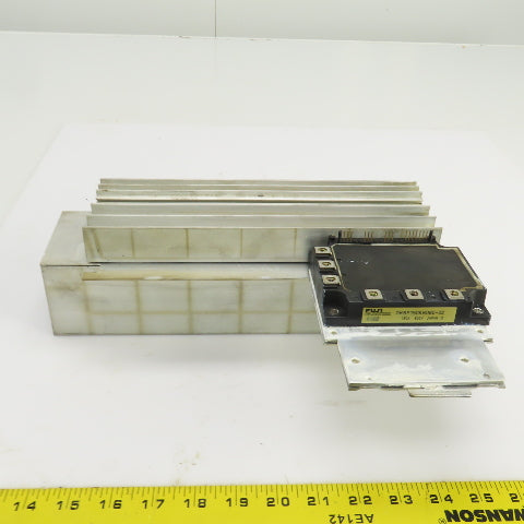 Fuji 7MBP150KB060-02 Module 150A 600V W/Showa Aluminum Heat Sink 10-1/2" x 3"