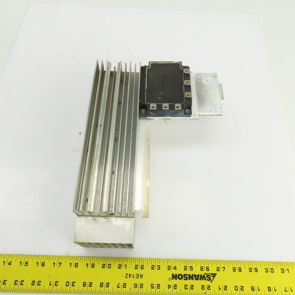 Fuji 7MBP150KB060-02 Module 150A 600V W/Showa Aluminum Heat Sink 10-1/2" x 3"