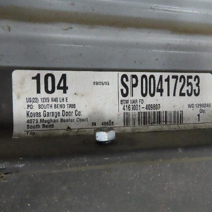 Raynor RGJH211 12' x 9' Power Roll Up Commercial Garage Door 115V 1Ph 1/2Hp