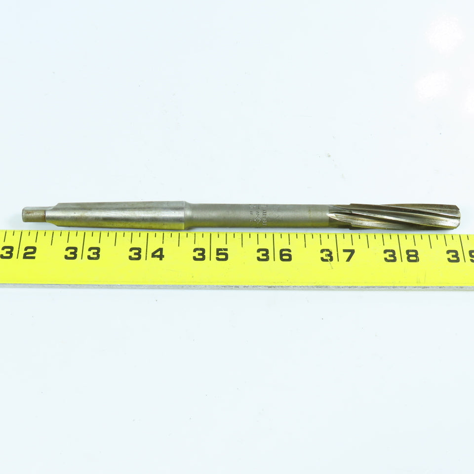 Cleveland 3/8" Chucking Reamer 6 Spiral Flute Morse Taper #1 Shank Lot of 3