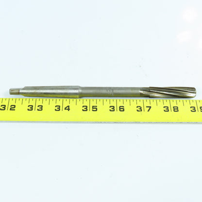 Cleveland 3/8" Chucking Reamer 6 Spiral Flute Morse Taper #1 Shank Lot of 3
