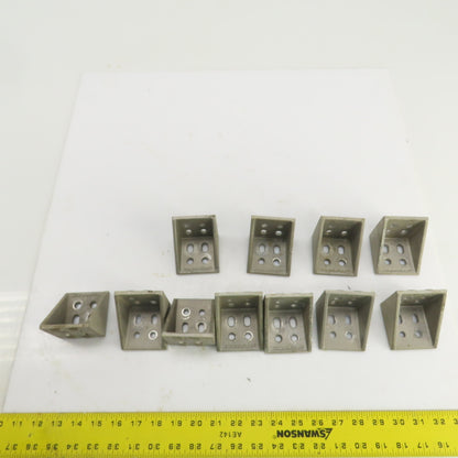 Simpli-Flex TC12 90° Aluminum Mounting Bracket 2-1/2" x 2-1/2" Lot Of 11