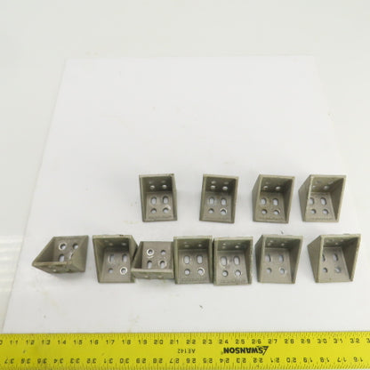 Simpli-Flex TC12 90° Aluminum Mounting Bracket 2-1/2" x 2-1/2" Lot Of 11