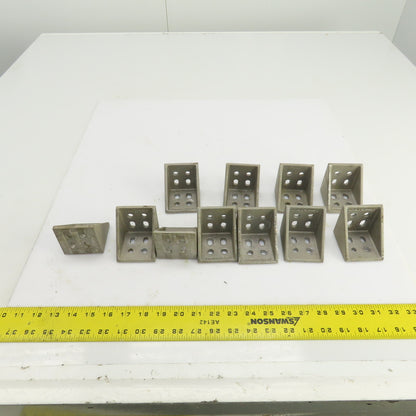 Simpli-Flex TC12 90° Aluminum Mounting Bracket 2-1/2" x 2-1/2" Lot Of 11