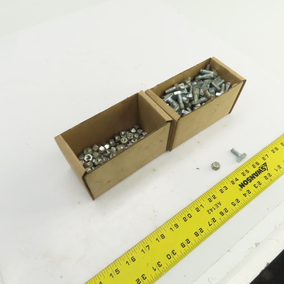 Steel Drop -In T-Slot Stud 5/16"-18 Stud 3/4" L x 3/8" W Nut Included Lot Of 145