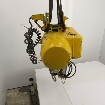 P & H Ziplift 1/2 Ton Electric Cable Hoist 460V 3PH 15' Lift 20FPM W/Trolley
