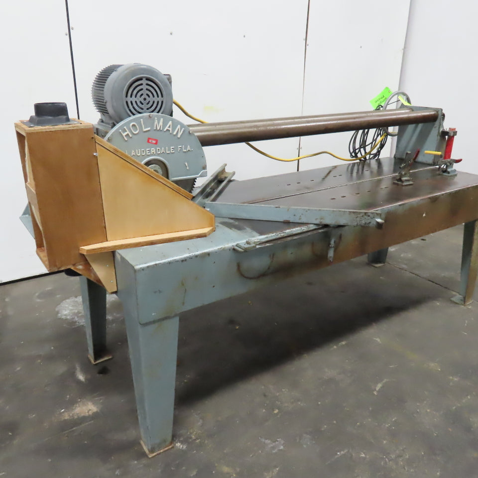 Holman 16" Manual Countertop Panel Bridge Saw 60" Cut 3Hp 115/230V Single Phase 1Ph