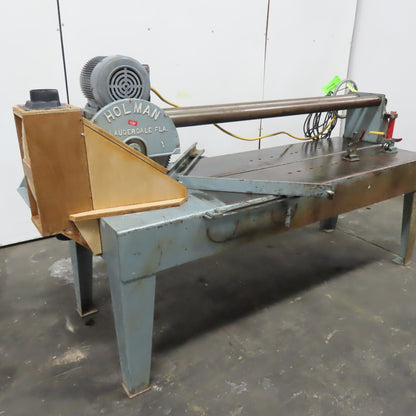 Holman 16" Manual Countertop Panel Bridge Saw 60" Cut 3Hp 115/230V Single Phase 1Ph