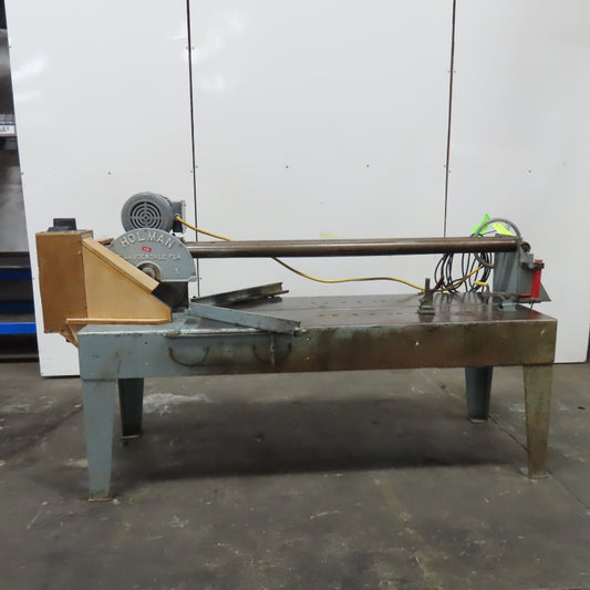 Holman 16" Manual Countertop Panel Bridge Saw 60" Cut 3Hp 115/230V Single Phase 1Ph