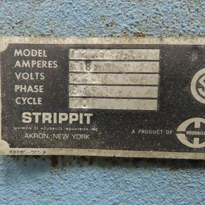 Strippit Super 30/30 30 Ton Semi Automatic Single Station Punch 208/480V 3Ph