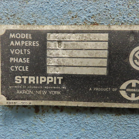 Strippit Super 30/30 30 Ton Semi Automatic Single Station Punch 208/480V 3Ph
