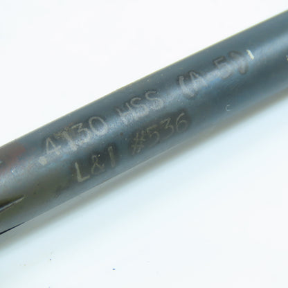L&I .4130" Chucking Reamer 6 Straight Flute Morse Taper #1 Shank Lot of 4