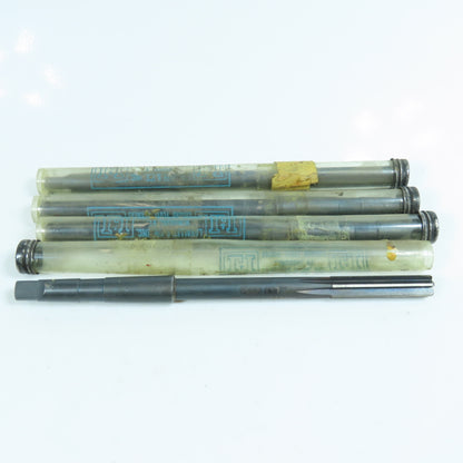 L&I .4130" Chucking Reamer 6 Straight Flute Morse Taper #1 Shank Lot of 4