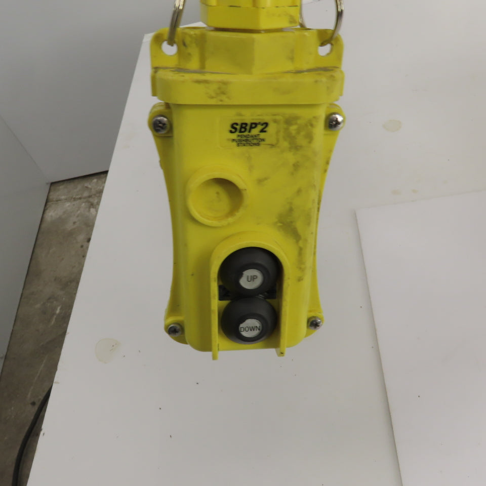 P & H Ziplift 1/2 Ton Electric Wire Rope Hoist 3PH 15' Lift 7/20FPM W/Trolley