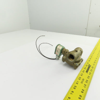 Asco 8210D4 Red Hat 120V Air Water Gas Solenoid Valve 1" NPT Ports 5-100PSI