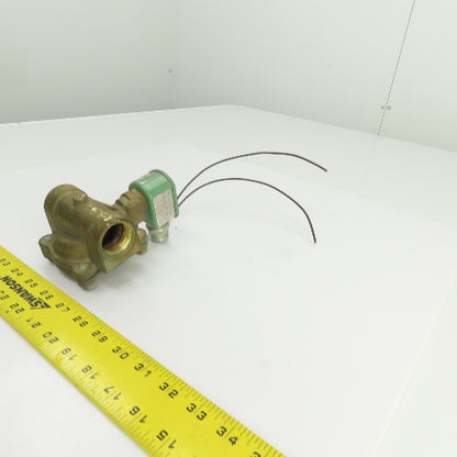 Asco 8210D4 Red Hat 120V Air Water Gas Solenoid Valve 1" NPT Ports 5-100PSI